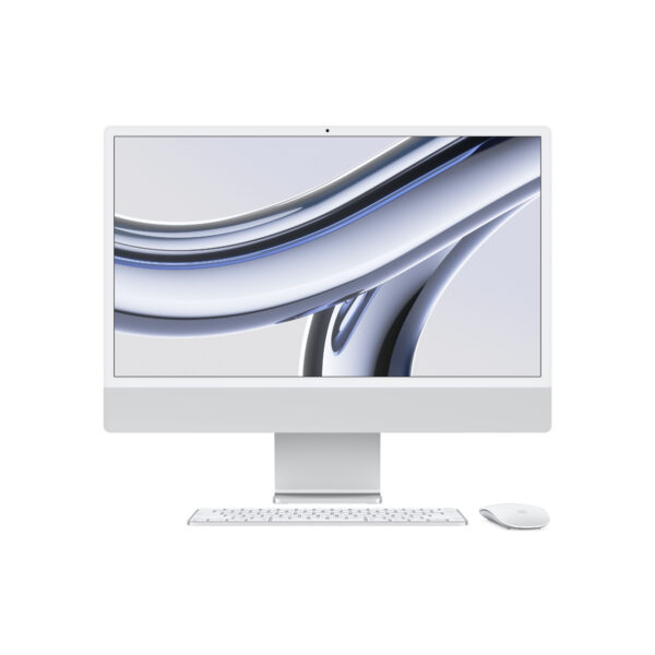 24-inch iMac with Retina 4.5K display: Apple M3 chip with 8-core CPU and 10-core GPU, 256GB SSD - Silver (MQRJ3B/A)